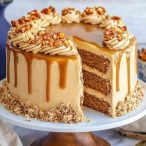 Butterscotch crunch cake